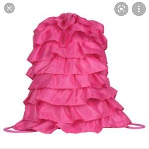 Thirty-One | Pink Ruffle Cinch Sack